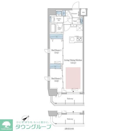 アーバネックス早稲田の物件間取画像